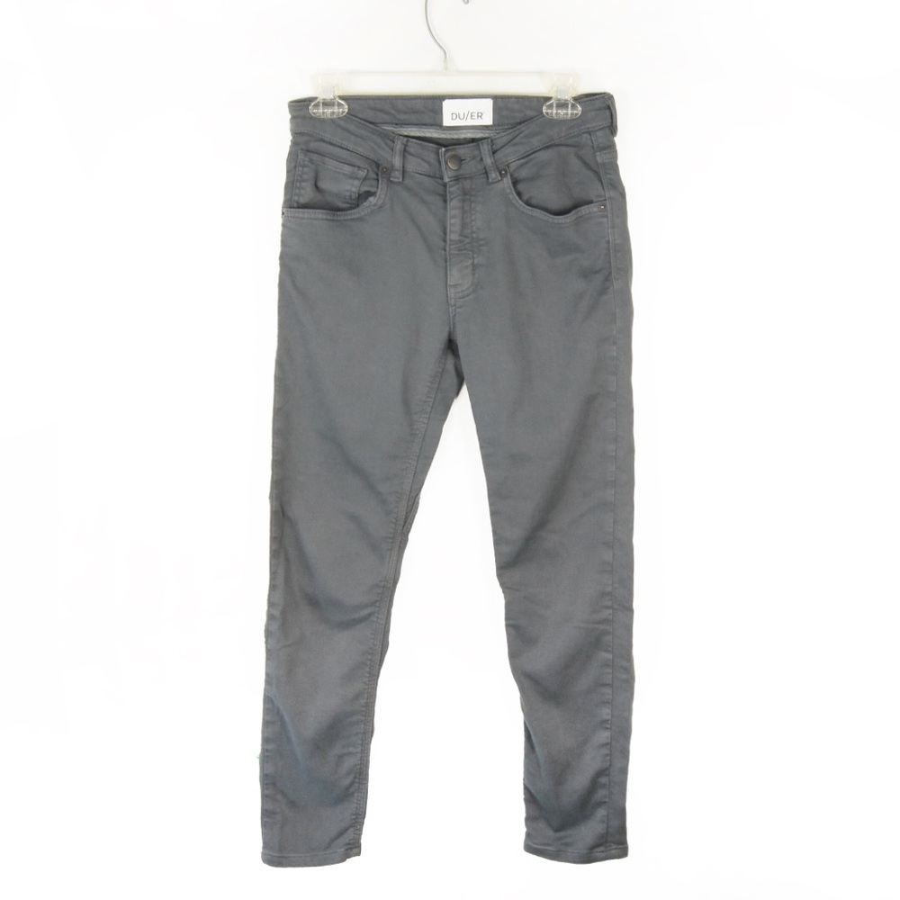 Du/er No Sweat Grey Skinny Dress Pants